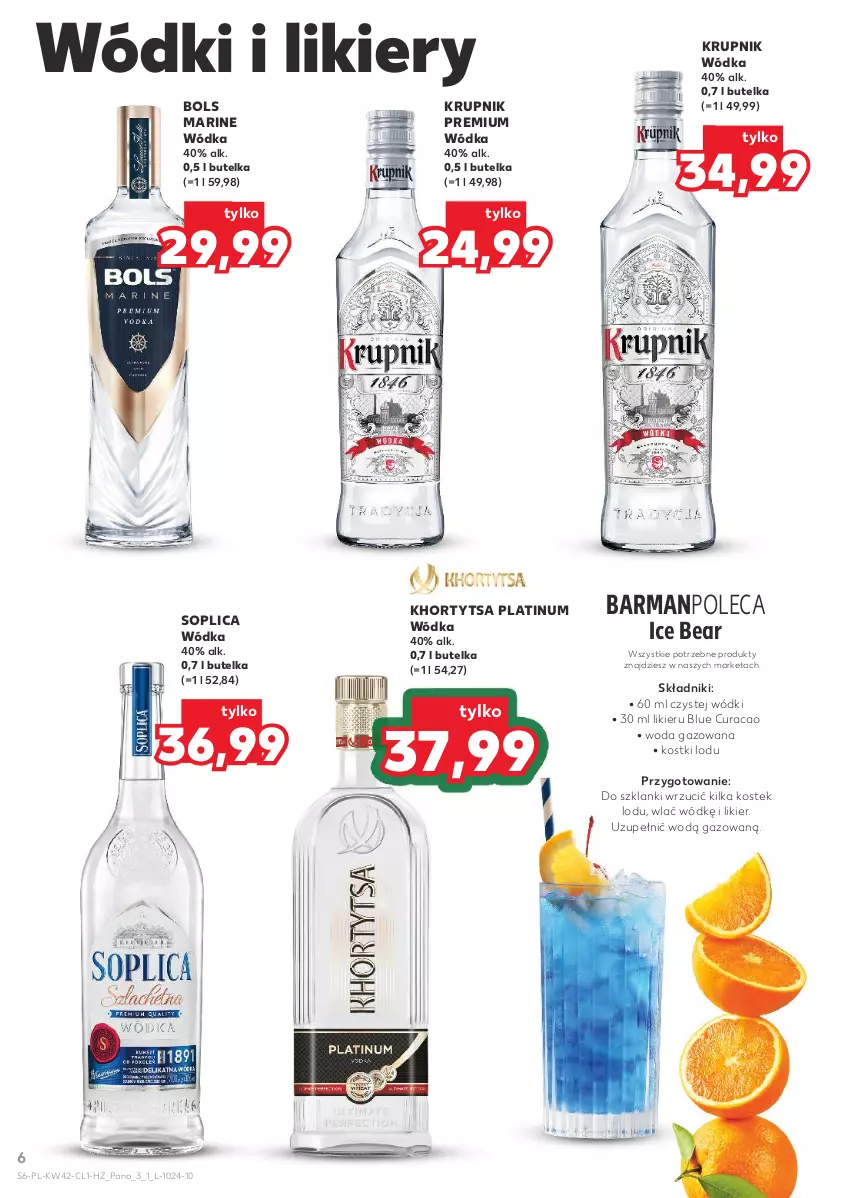 Gazetka promocyjna Kaufland - Barek Kauflandu - ważna 16.10 do 28.10.2025 - strona 6 - produkty: Bols, Krupnik, Lanki, Likier, Soplica, Stek, Woda, Woda gazowana, Wódka