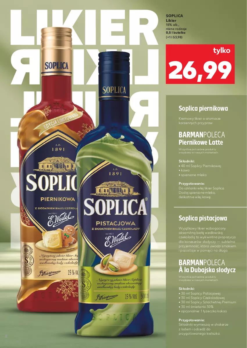 Gazetka promocyjna Kaufland - Barek Kauflandu - ważna 16.10 do 28.10.2025 - strona 8 - produkty: Aksam, Kakao, Kawa, Lanki, Likier, Mleko, Piernik, Ser, Soplica