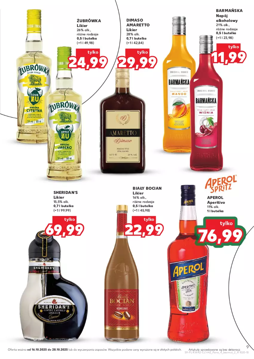 Gazetka promocyjna Kaufland - Barek Kauflandu - ważna 16.10 do 28.10.2025 - strona 9 - produkty: Aperol, Biały Bocian, Likier, Napój