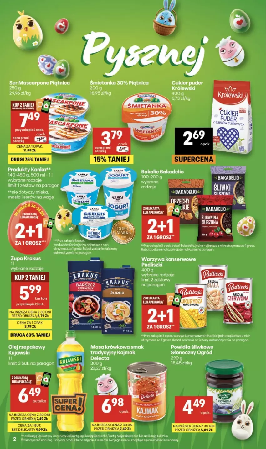Gazetka promocyjna Delikatesy Centrum - Franczyza DC13 Czwartek - ważna 26.03 do 01.04.2026 - strona 2 - produkty: Masa krówkowa, Ogród, Olej, Olej rzepakowy, Rum, Ser