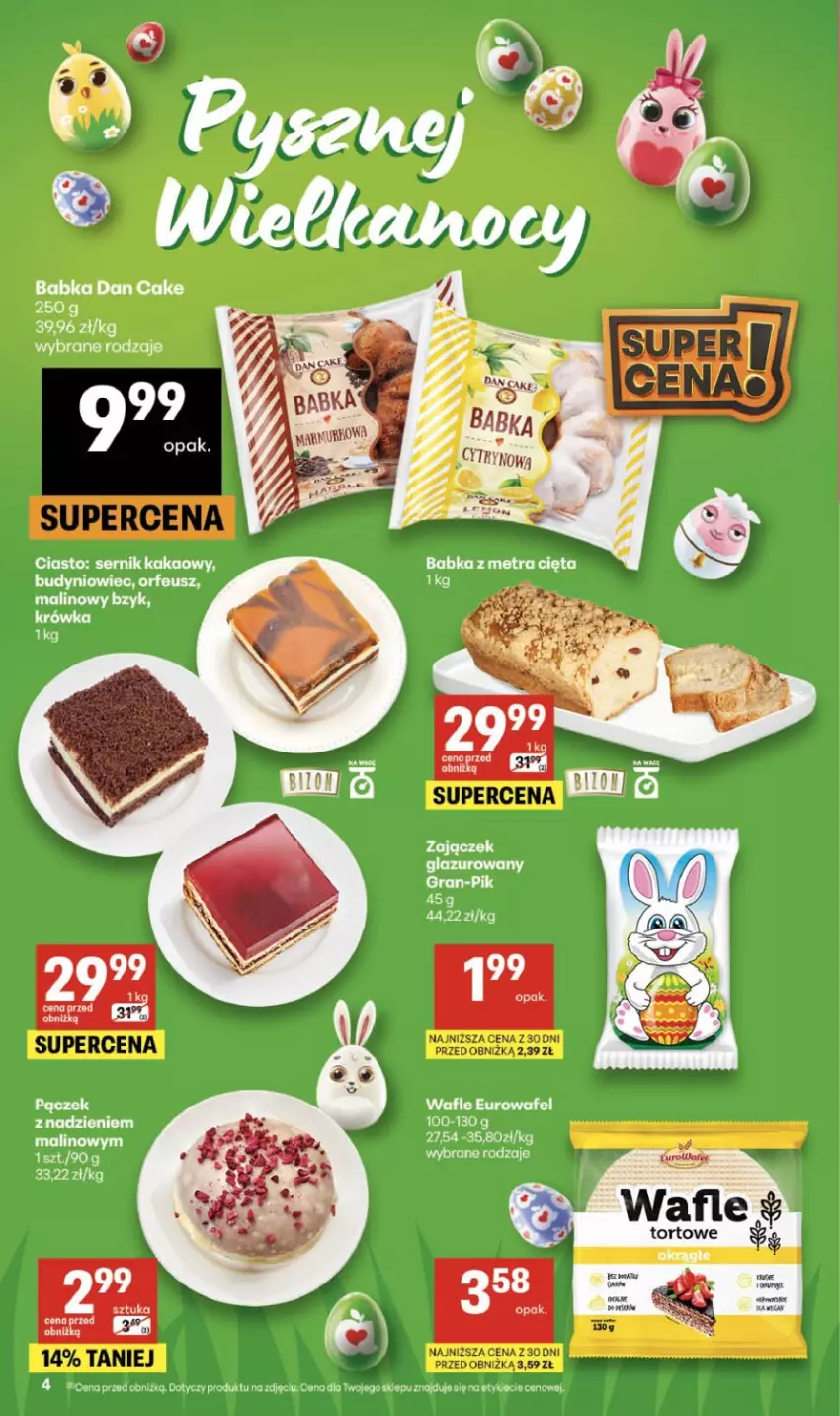 Gazetka promocyjna Delikatesy Centrum - Franczyza DC13 Czwartek - ważna 26.03 do 01.04.2026 - strona 4 - produkty: AEG, Kakao, Lazur, Ser, Wafle