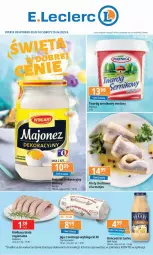 Gazetka promocyjna E Leclerc - Gazetka - ważna od 19.04 do 19.04.2025 - strona 1 - produkty: Jaja, Tran, Matjas, Kiełbasa biała, Kiełbasa, Jaja z wolnego wybiegu