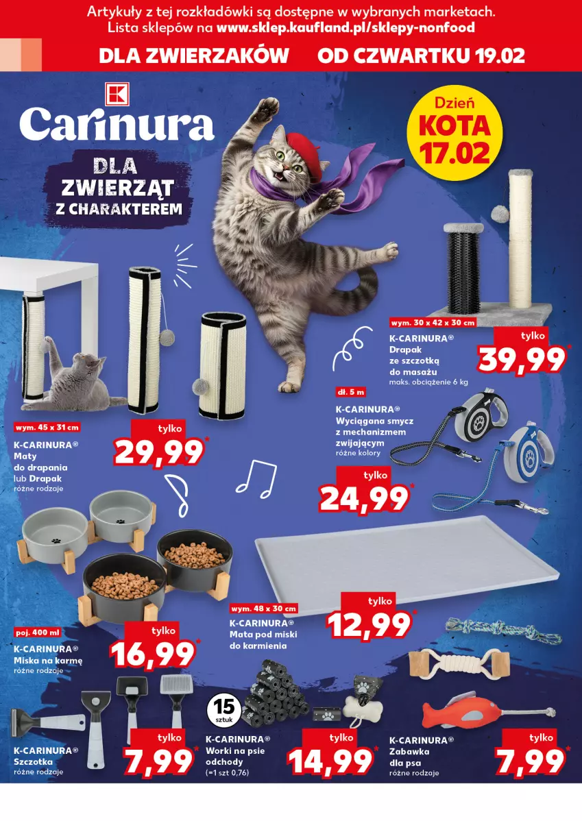 Gazetka promocyjna Kaufland - Kaufland - ważna 19.02 do 25.02.2026 - strona 14 - produkty: Drapak, Fa, Karmi, LEGO, LG, Miska, Smycz, Zabawka