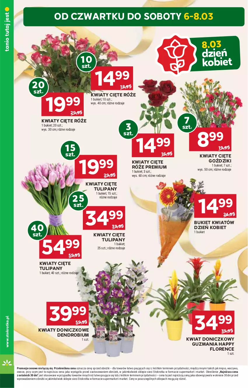 Gazetka promocyjna Stokrotka - Market Opole/Radom - ważna 06.03 do 12.03.2025 - strona 12 - produkty: Bukiet, HP, Kwiaty cięte, Tulipan