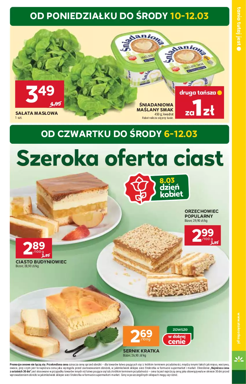 Gazetka promocyjna Stokrotka - Market Opole/Radom - ważna 06.03 do 12.03.2025 - strona 5 - produkty: Danio, HP, Masło, Sałat, Sałata masłowa, Ser