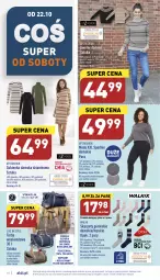 Gazetka promocyjna Aldi - Katalog moda i dom - Gazetka - ważna od 22.10 do 22.10.2022 - strona 10 - produkty: Sweter, Karp, Uchwyty, Pasek, Wełna, Torba, Moda, Spodnie, Sukienka, Fa