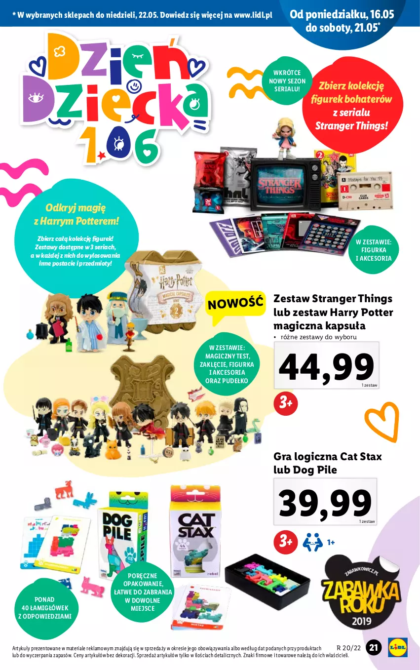 Gazetka promocyjna Lidl - GAZETKA - ważna 16.05 do 22.05.2022 - strona 21 - produkty: Gra, Harry Potter, Por, Pudełko, Ser, Tran