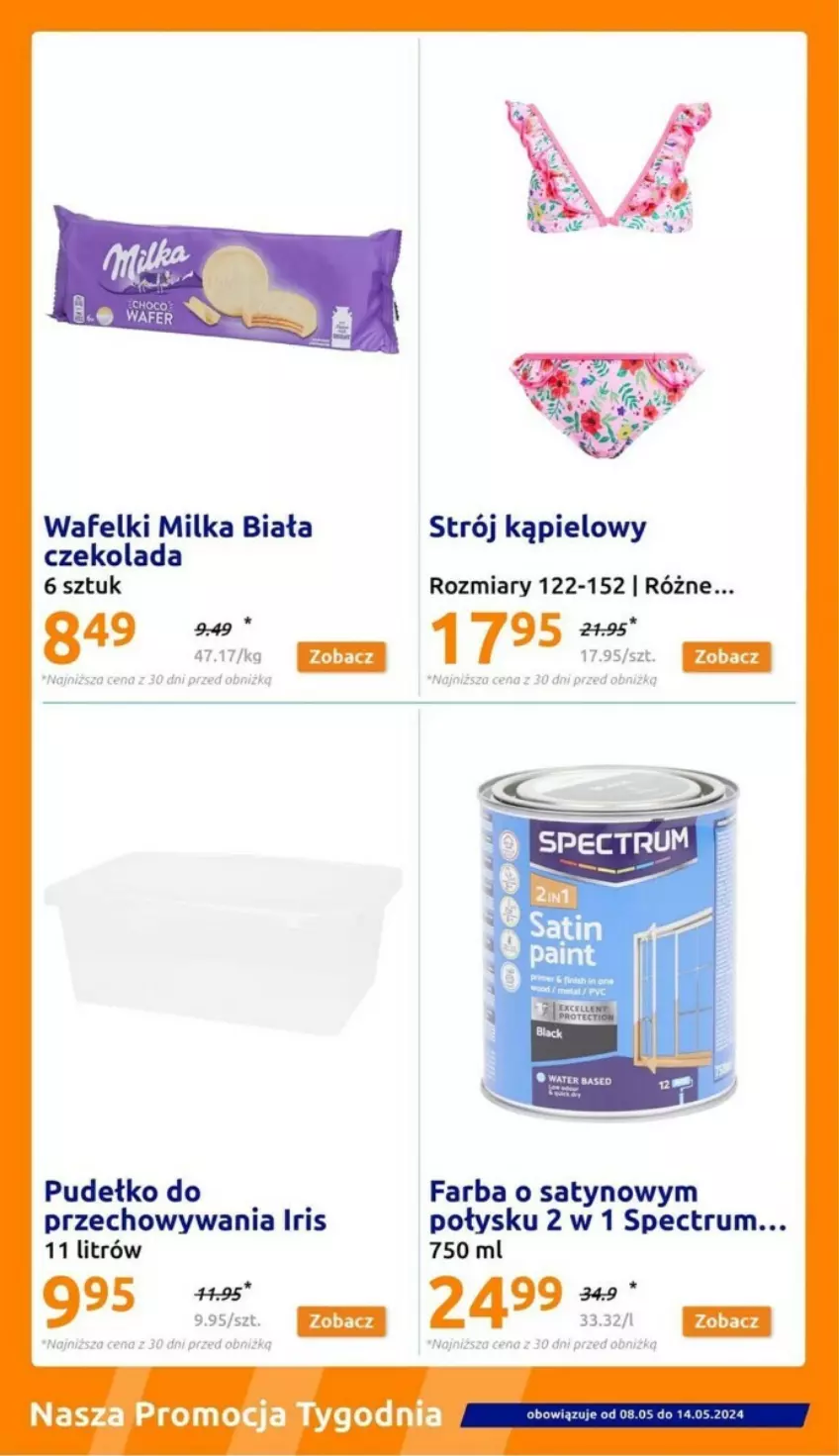 Gazetka promocyjna Action - ważna 08.05 do 21.05.2024 - strona 3 - produkty: Czekolada, Fa, Milka, Pudełko, Rum, Strój kąpielowy