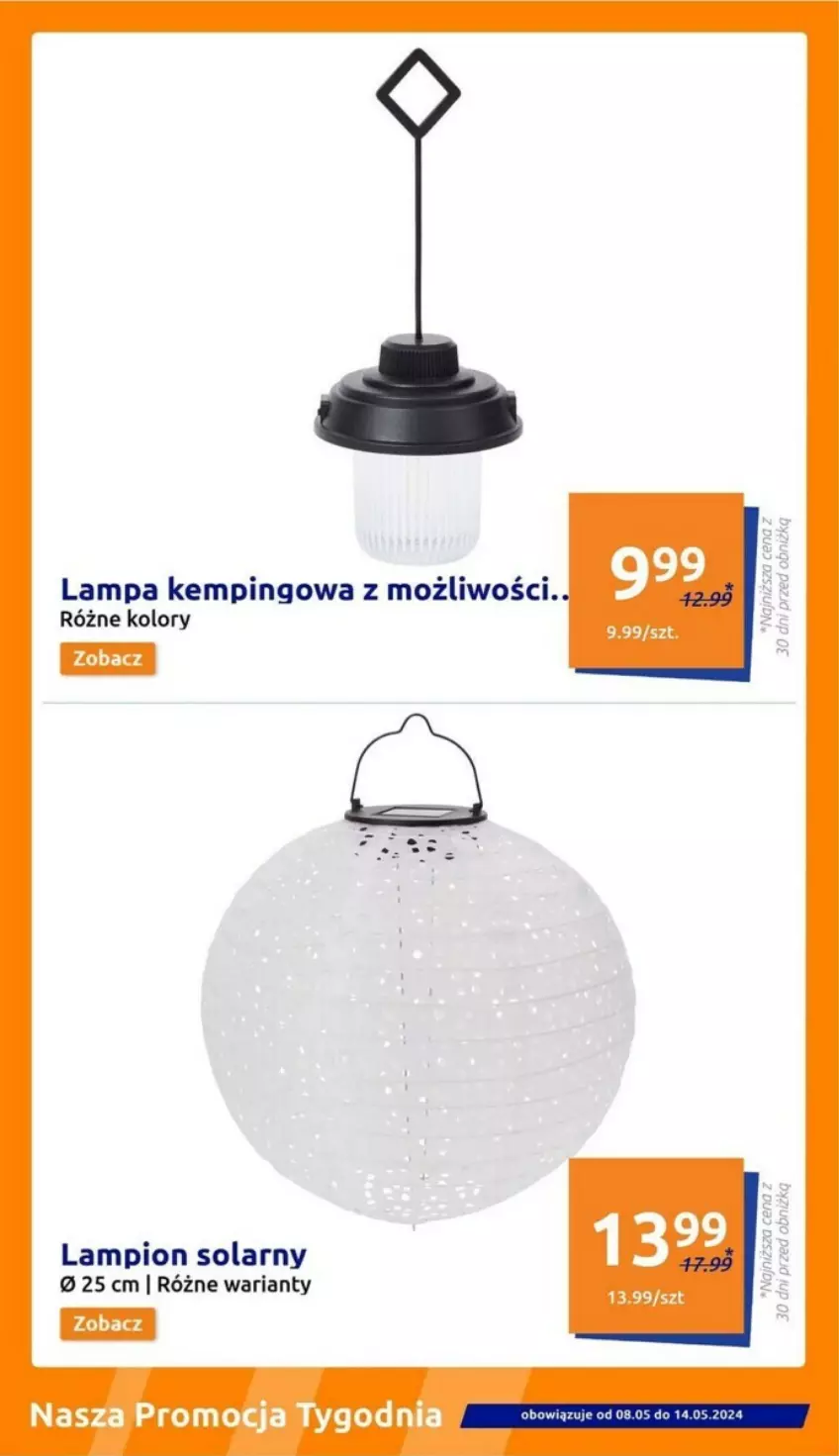 Gazetka promocyjna Action - ważna 08.05 do 21.05.2024 - strona 8 - produkty: Lampa, Lampion