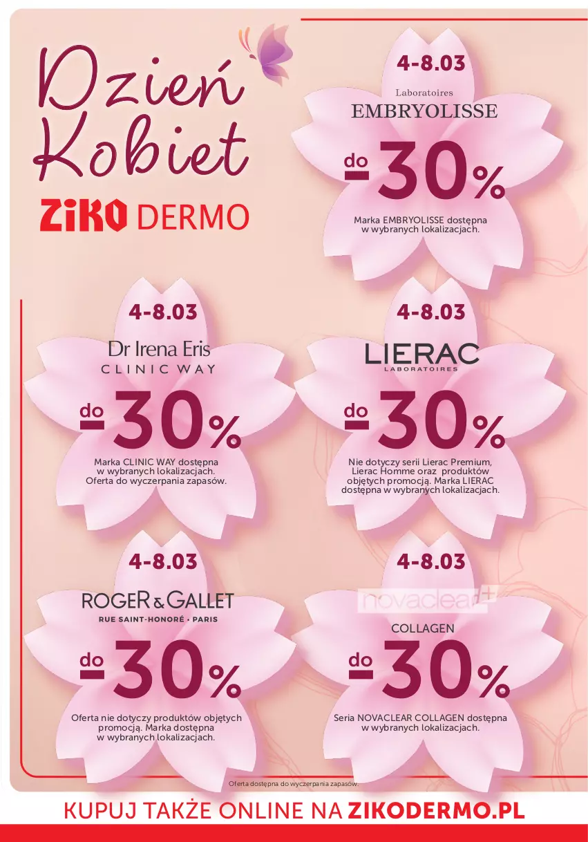 Gazetka promocyjna Ziko - Gazetka Ziko Dermo - ważna 04.03 do 19.03.2025 - strona 14 - produkty: Clin, Clinic Way, Embryolisse, Lierac, Ser