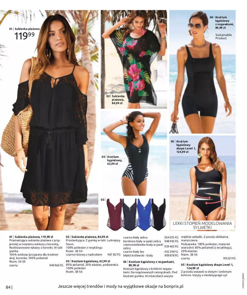 Gazetka promocyjna Bonprix - Wiosenna moda - ważna 07.03 do 03.09.2022 - strona 86 - produkty: Fa, Kostium, Królewski, Mars, Miseczka, Sukienka, Top, Wkładki