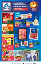 Gazetka promocyjna Aldi - Pełna oferta - Gazetka - ważna od 21.10 do 21.10.2023 - strona 1 - produkty: Mandarynki, Mięso mielone, Mięso mielone z łopatki wieprzowej, Sos, Gra, Prosciutto, Mięsne specjały, Kosz, Herbata czarna, Koszula, Golden Seafood, Lipton, Moda, Herbata, Pomidory, Mięso, Fa