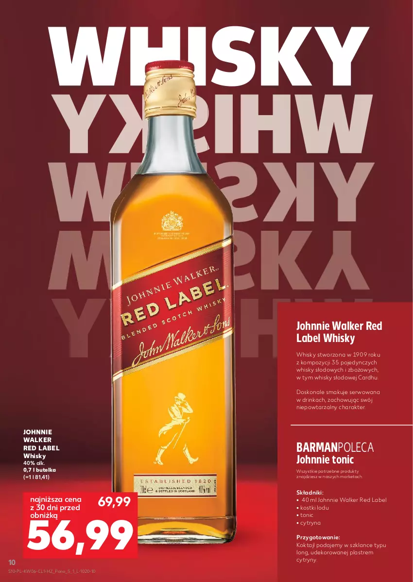 Gazetka promocyjna Kaufland - Barek Kauflandu - ważna 05.02 do 18.02.2026 - strona 10 - produkty: Cytryny, Inka, Johnnie Walker, Ser, Whisky