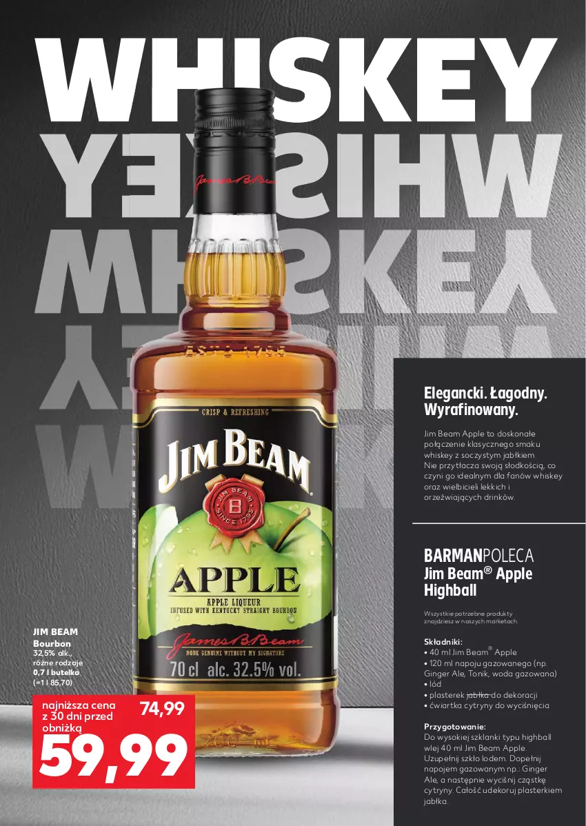 Gazetka promocyjna Kaufland - Barek Kauflandu - ważna 05.02 do 18.02.2026 - strona 12 - produkty: BIC, Bourbon, Cytryny, Fa, Gin, Jabłka, Jim Beam, Lanki, Napoje, Plasterki, Sok, Tonik, Whiskey, Woda, Woda gazowana