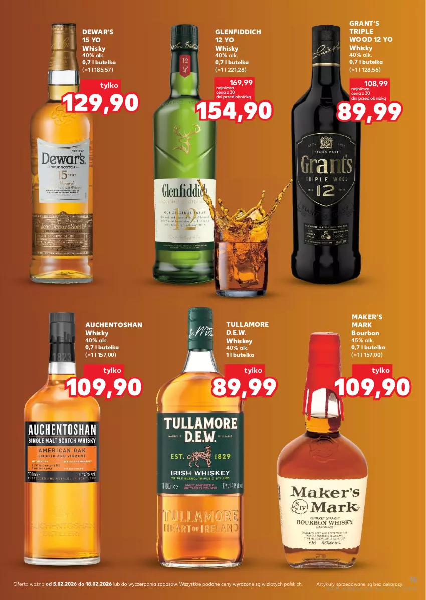 Gazetka promocyjna Kaufland - Barek Kauflandu - ważna 05.02 do 18.02.2026 - strona 15 - produkty: Bourbon, Gra, Whiskey, Whisky