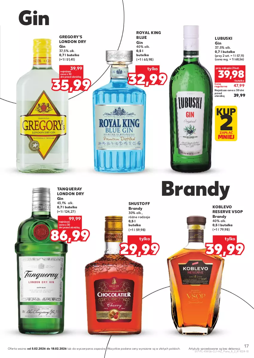 Gazetka promocyjna Kaufland - Barek Kauflandu - ważna 05.02 do 18.02.2026 - strona 17 - produkty: Brandy, Gin, Ser