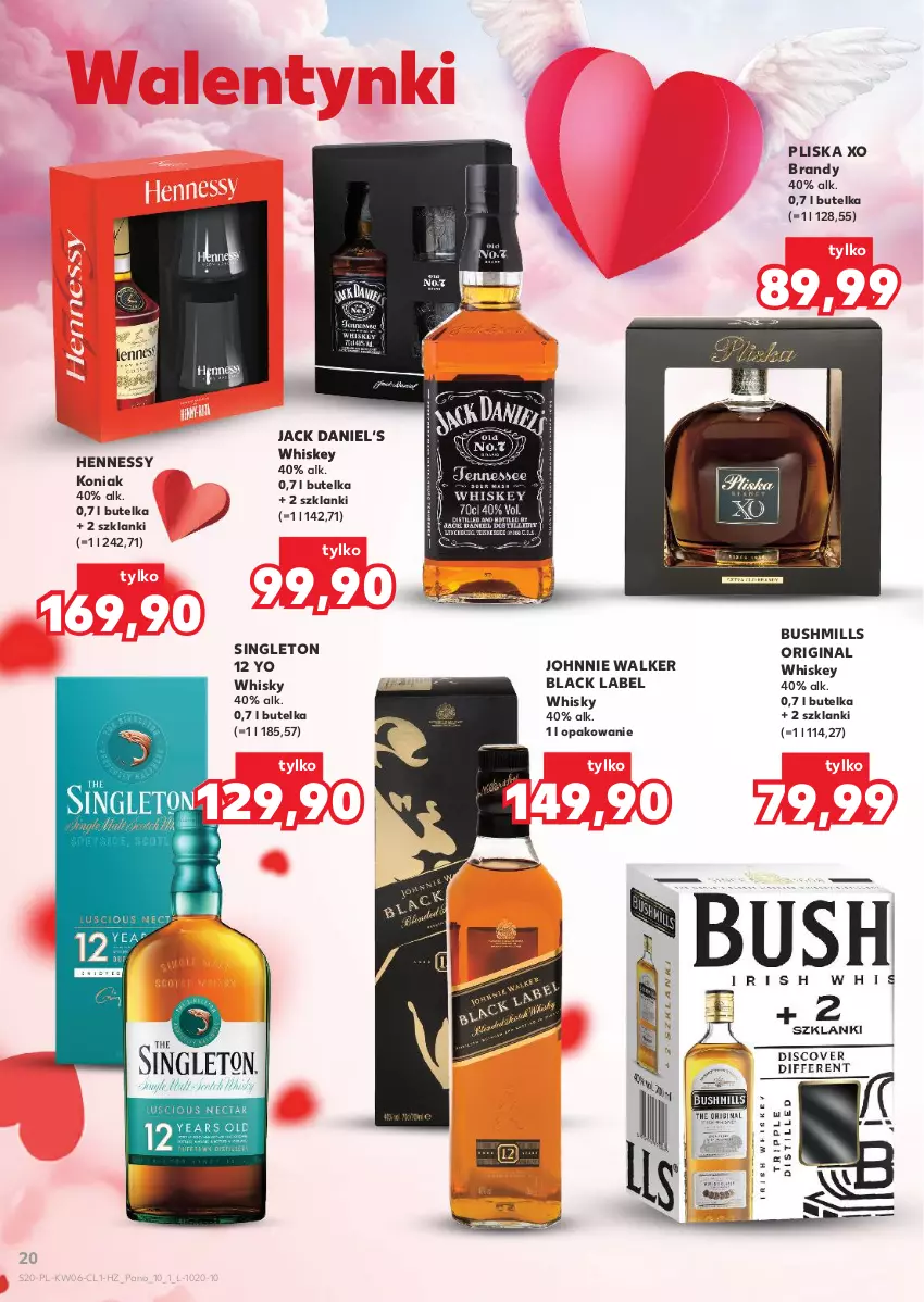 Gazetka promocyjna Kaufland - Barek Kauflandu - ważna 05.02 do 18.02.2026 - strona 20 - produkty: Brandy, Bushmills, Gin, Johnnie Walker, Lack, Lanki, Pliska, Whiskey, Whisky