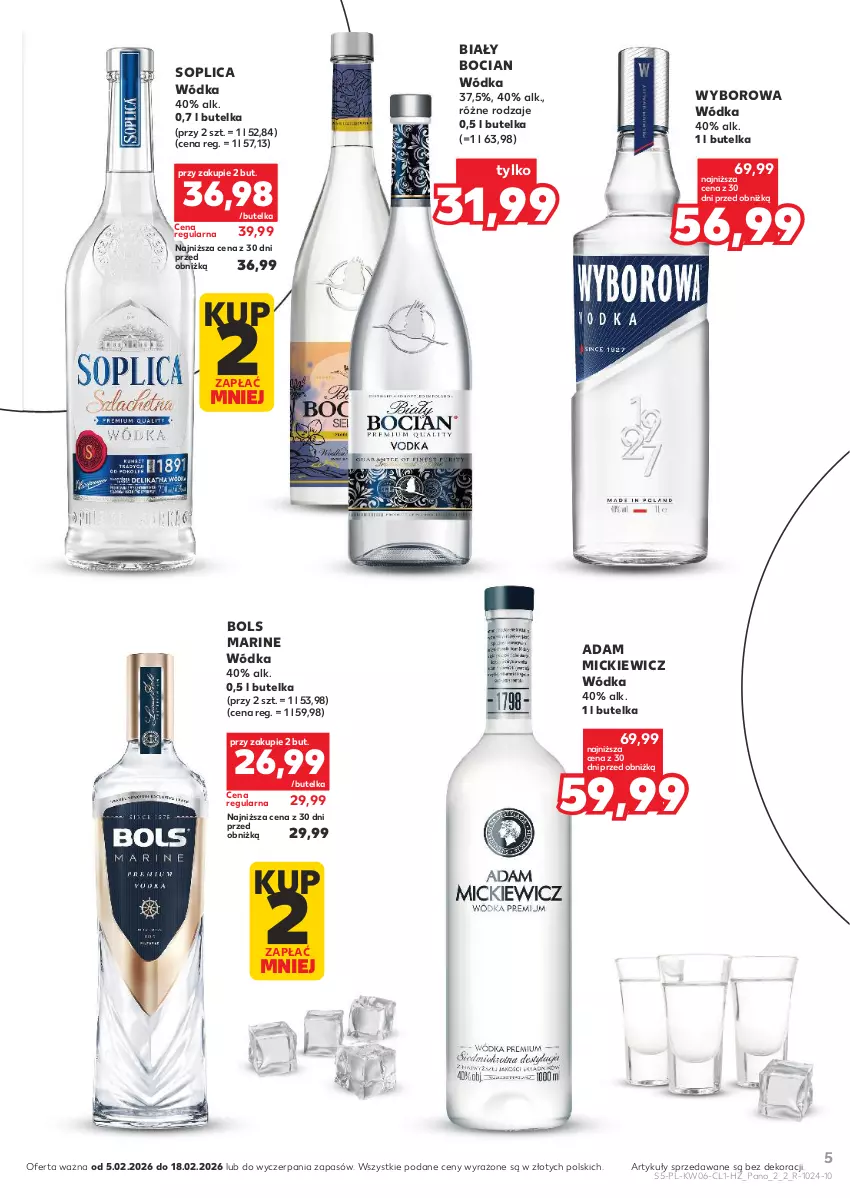 Gazetka promocyjna Kaufland - Barek Kauflandu - ważna 05.02 do 18.02.2026 - strona 5 - produkty: Biały Bocian, Bols, Soplica, Wódka, Wyborowa