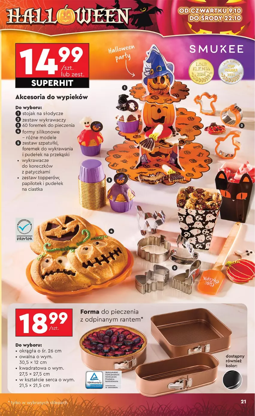 Gazetka promocyjna Biedronka - Okazje Tygodnia - ważna 06.10 do 18.10.2025 - strona 21 - produkty: Ciastka, Forma do pieczenia, Piec, Ser, Stojak, Top
