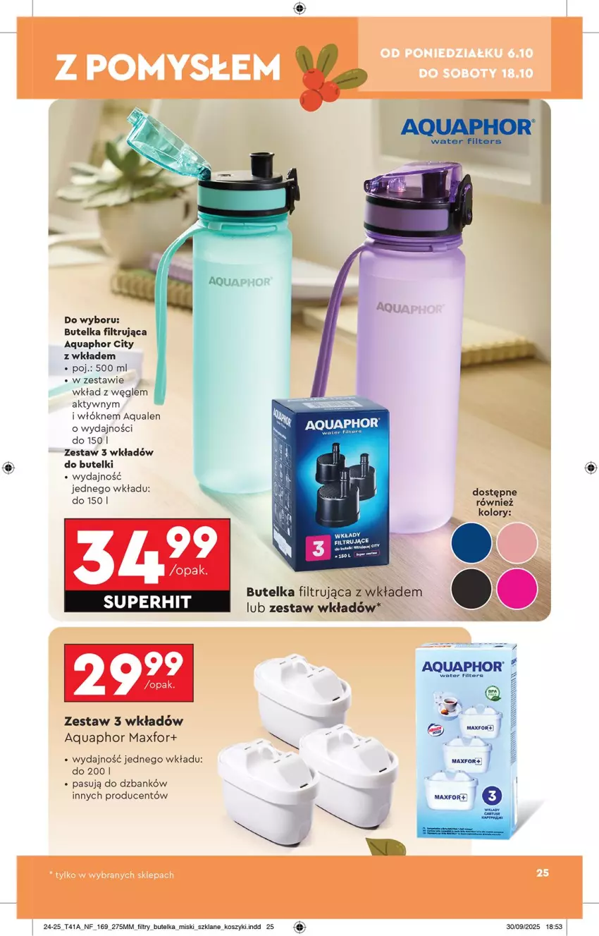 Gazetka promocyjna Biedronka - Okazje Tygodnia - ważna 06.10 do 18.10.2025 - strona 25 - produkty: Aquaphor, Kosz
