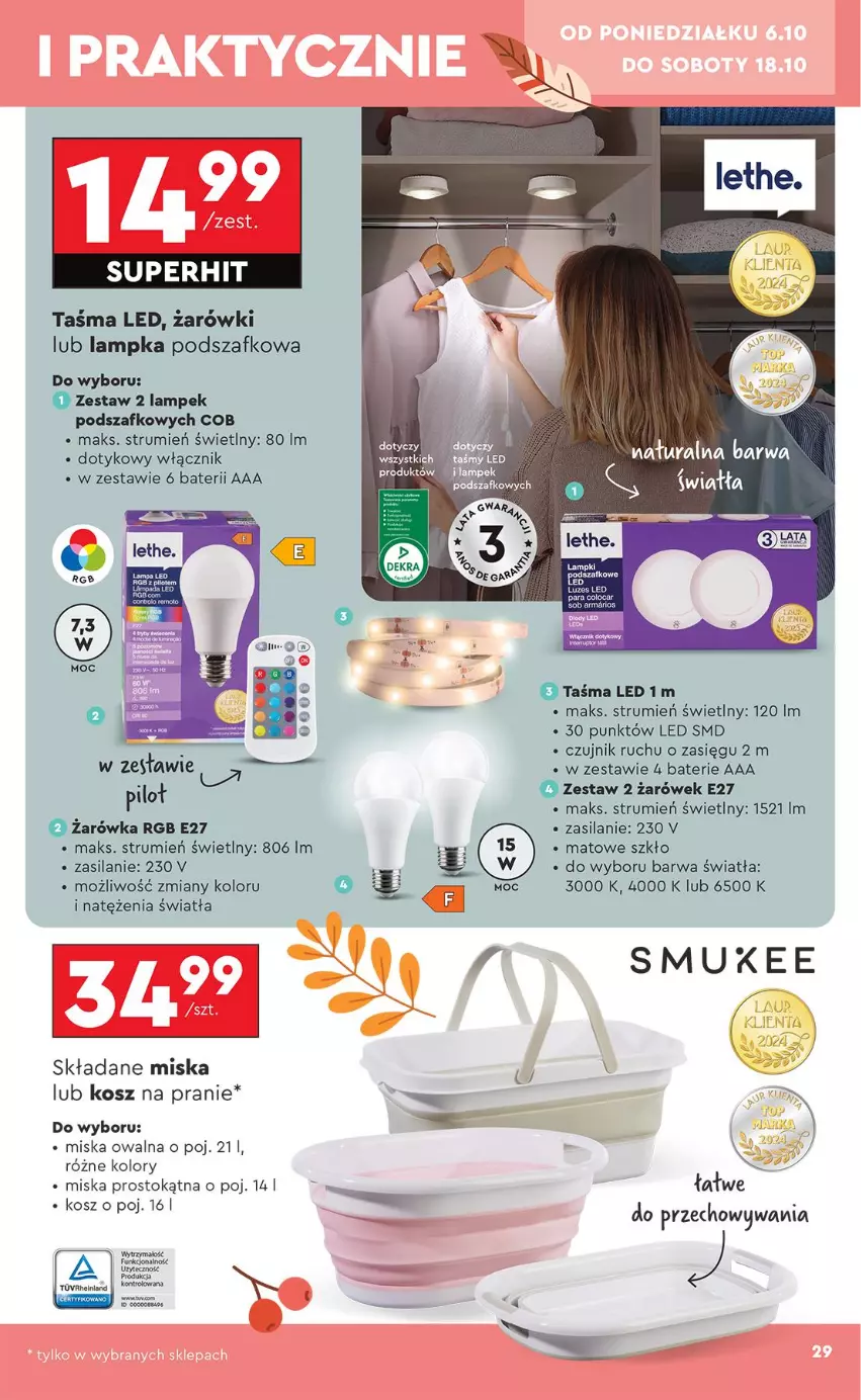 Gazetka promocyjna Biedronka - Okazje Tygodnia - ważna 06.10 do 18.10.2025 - strona 29 - produkty: Kosz, Miska, Rum, Silan