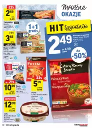 Gazetka promocyjna Intermarche - Gazetka promocyjna - Gazetka - ważna od 08.11 do 08.11.2021 - strona 21 - produkty: Frosta, Top, Gra, Lody, Zapiekanka, Burger, Frytki