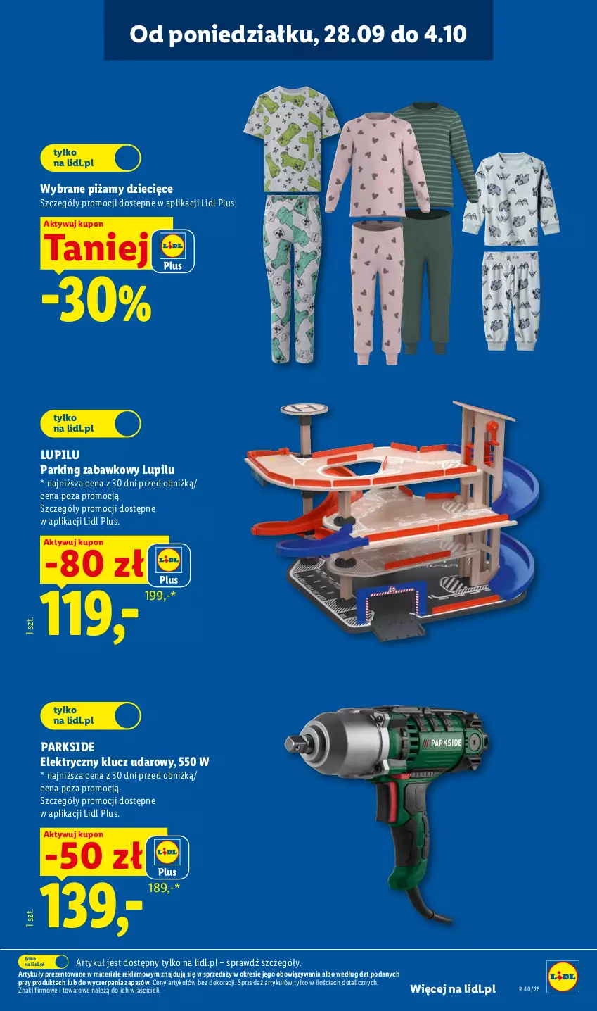 Gazetka promocyjna Lidl - Gazetka ważna od 28.09. do 03.10. - ważna 28.09 do 03.10.2026 - strona 11 - produkty: Dzieci, Klucz udarowy, Parkside