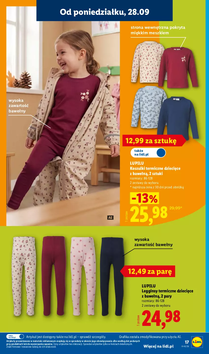 Gazetka promocyjna Lidl - Gazetka ważna od 28.09. do 03.10. - ważna 28.09 do 03.10.2026 - strona 21 - produkty: Dzieci, Gin, Gra, Grafika, Kosz, Legginsy, Sok