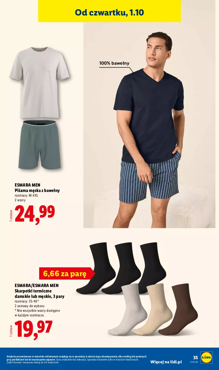 Gazetka promocyjna Lidl - Gazetka ważna od 28.09. do 03.10. - ważna 28.09 do 03.10.2026 - strona 43 - produkty: Karp, Piżama, Skarpetki