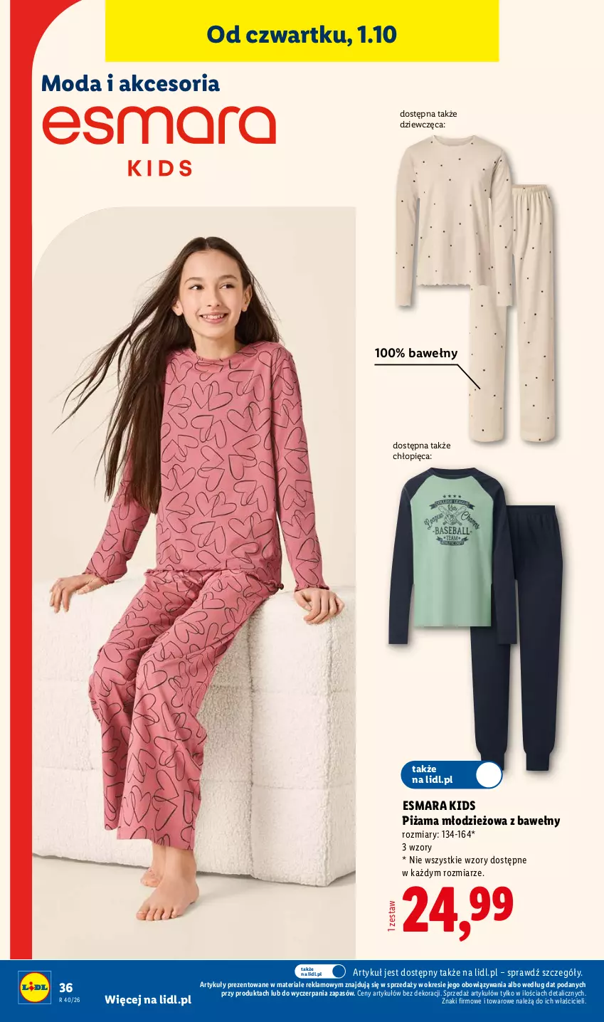 Gazetka promocyjna Lidl - Gazetka ważna od 28.09. do 03.10. - ważna 28.09 do 03.10.2026 - strona 44 - produkty: Moda, Piżama