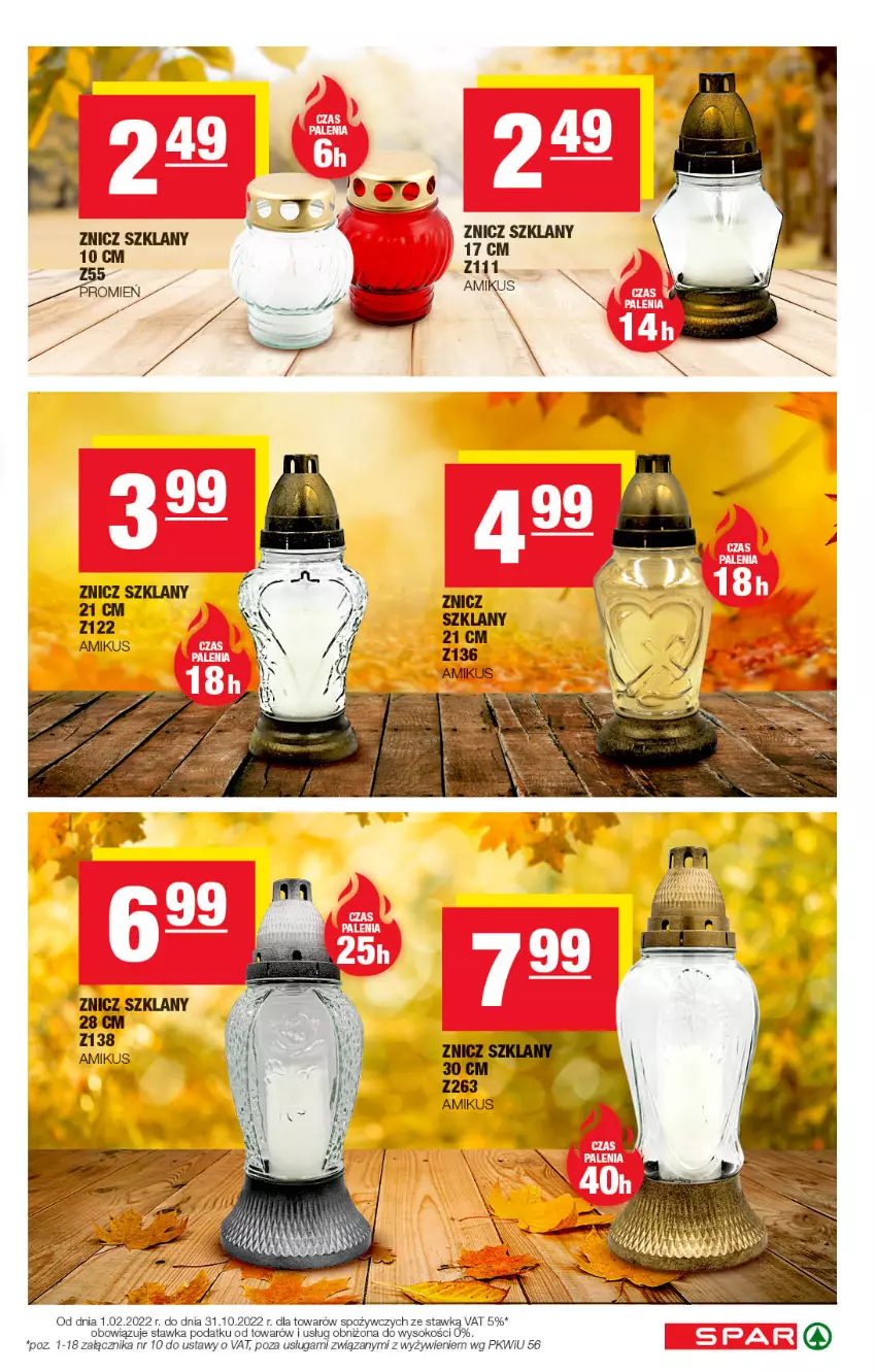 Gazetka promocyjna Spar - Spar - ważna 04.10 do 14.10.2022 - strona 11 - produkty: Sok, Znicz