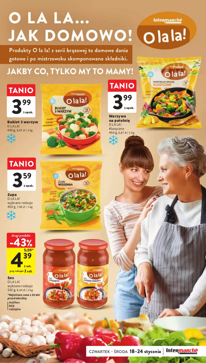 Gazetka promocyjna Intermarche - Gazetka Intermarche - ważna 18.01 do 24.01.2024 - strona 15 - produkty: Bukiet, Sos, Warzywa, Zupa