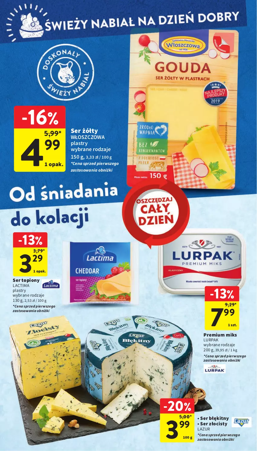 Gazetka promocyjna Intermarche - Gazetka Intermarche - ważna 18.01 do 24.01.2024 - strona 30 - produkty: Lazur, Lurpak, Ser, Ser topiony, Top