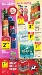 Gazetka promocyjna Intermarche - Gazetka Intermarche - Gazetka - ważna od 24.01 do 24.01.2024 - strona 36 - produkty: Dawtona, Sok, Mirinda, Pepsi, Woda mineralna, Kubuś, Napój niegazowany, Woda, Napój, Cisowianka, Hortex