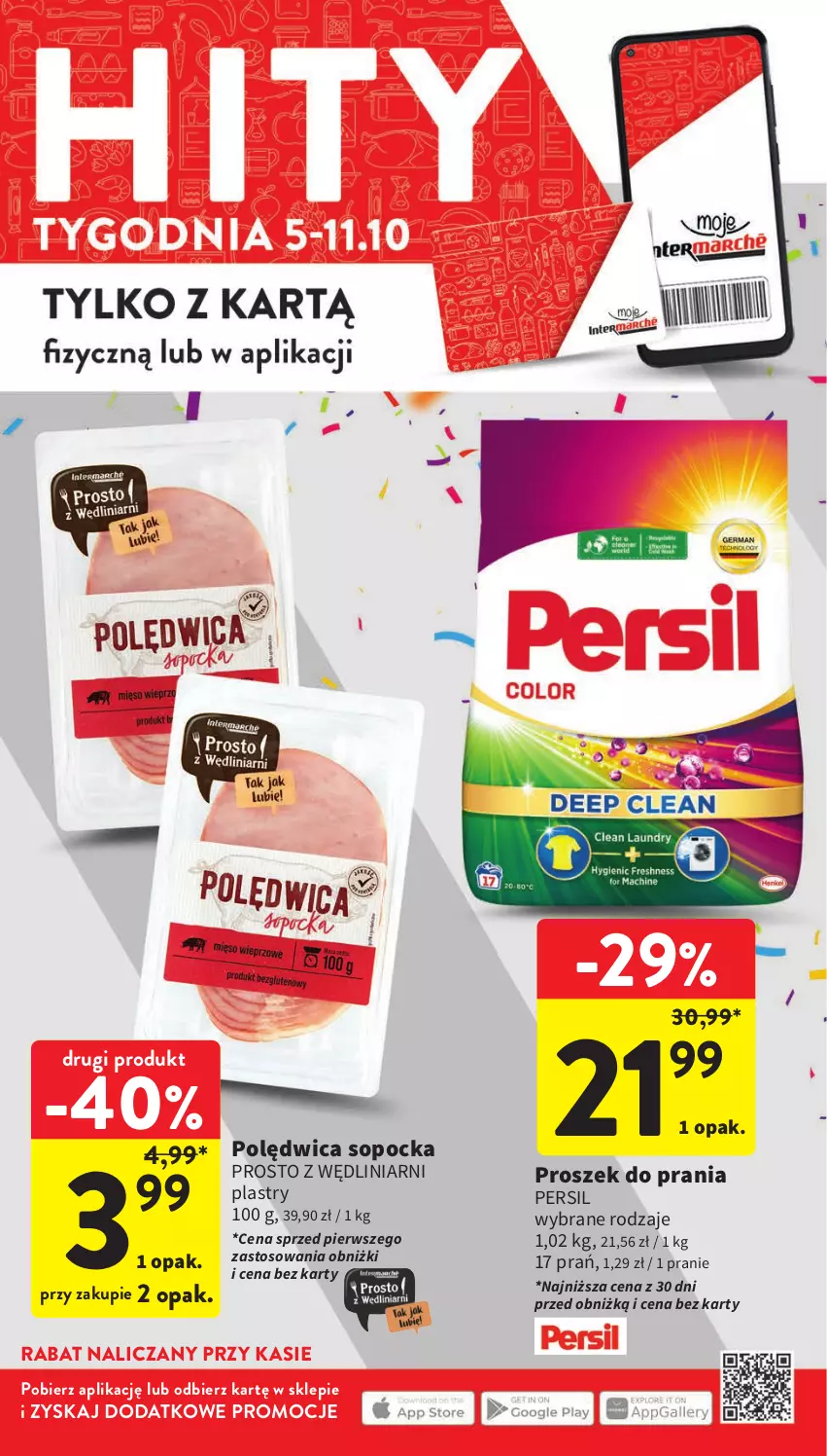 Gazetka promocyjna Intermarche - Gazetka Intermarche - ważna 05.10 do 11.10.2023 - strona 11 - produkty: Persil, Polędwica, Proszek do prania