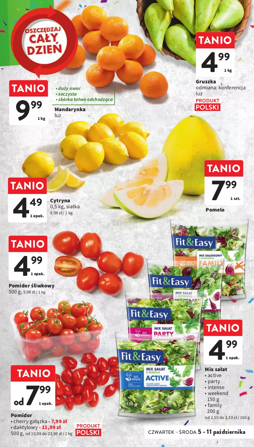 Gazetka promocyjna Intermarche - Gazetka Intermarche - ważna 05.10 do 11.10.2023 - strona 17 - produkty: Fa, Pomelo, Sałat, Siatka