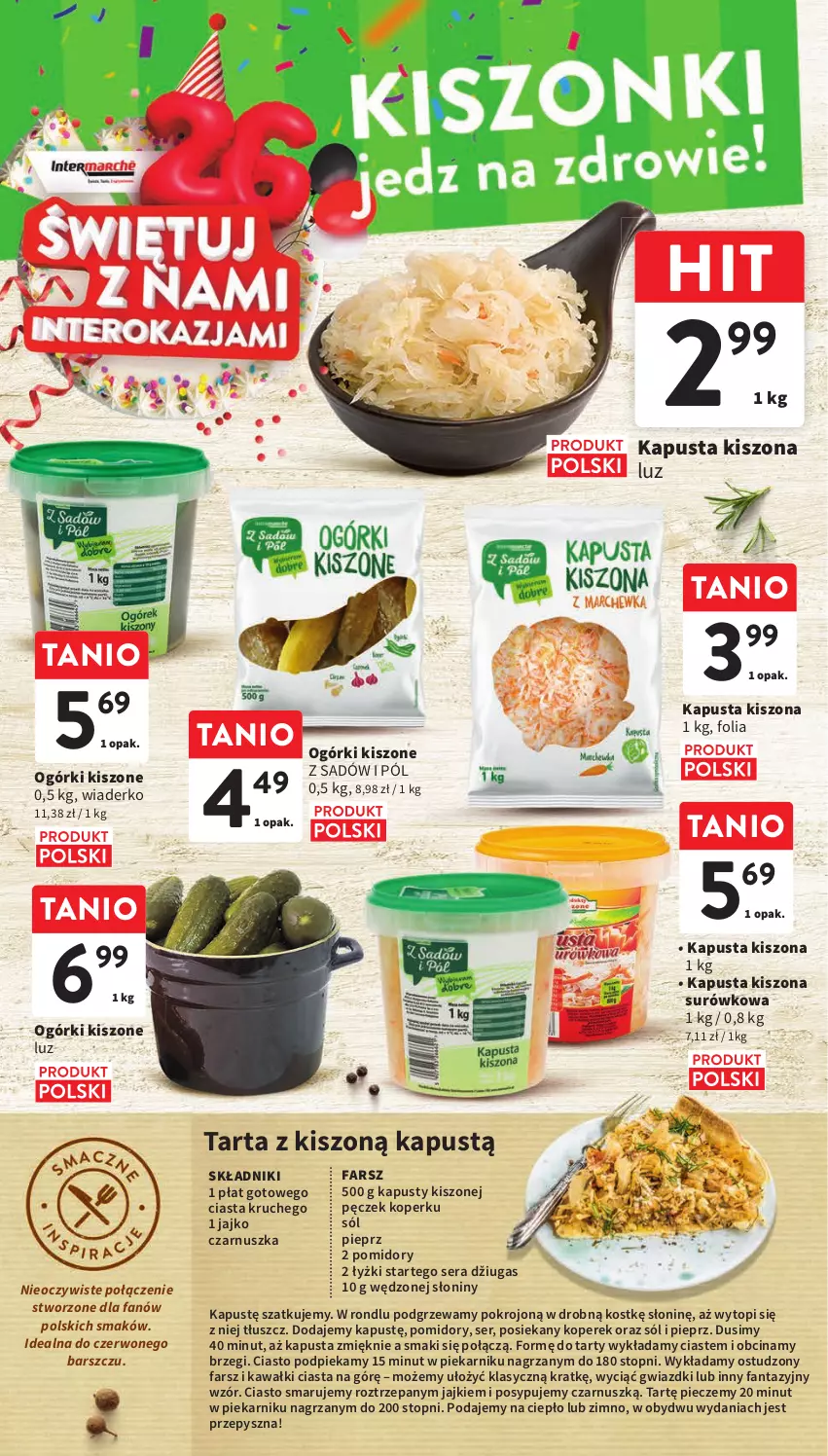 Gazetka promocyjna Intermarche - Gazetka Intermarche - ważna 05.10 do 11.10.2023 - strona 18 - produkty: Fa, Fanta, Kapustą, Kawa, Piec, Piekarnik, Pieprz, Pomidory, Ser, Sól, Tarta, Top