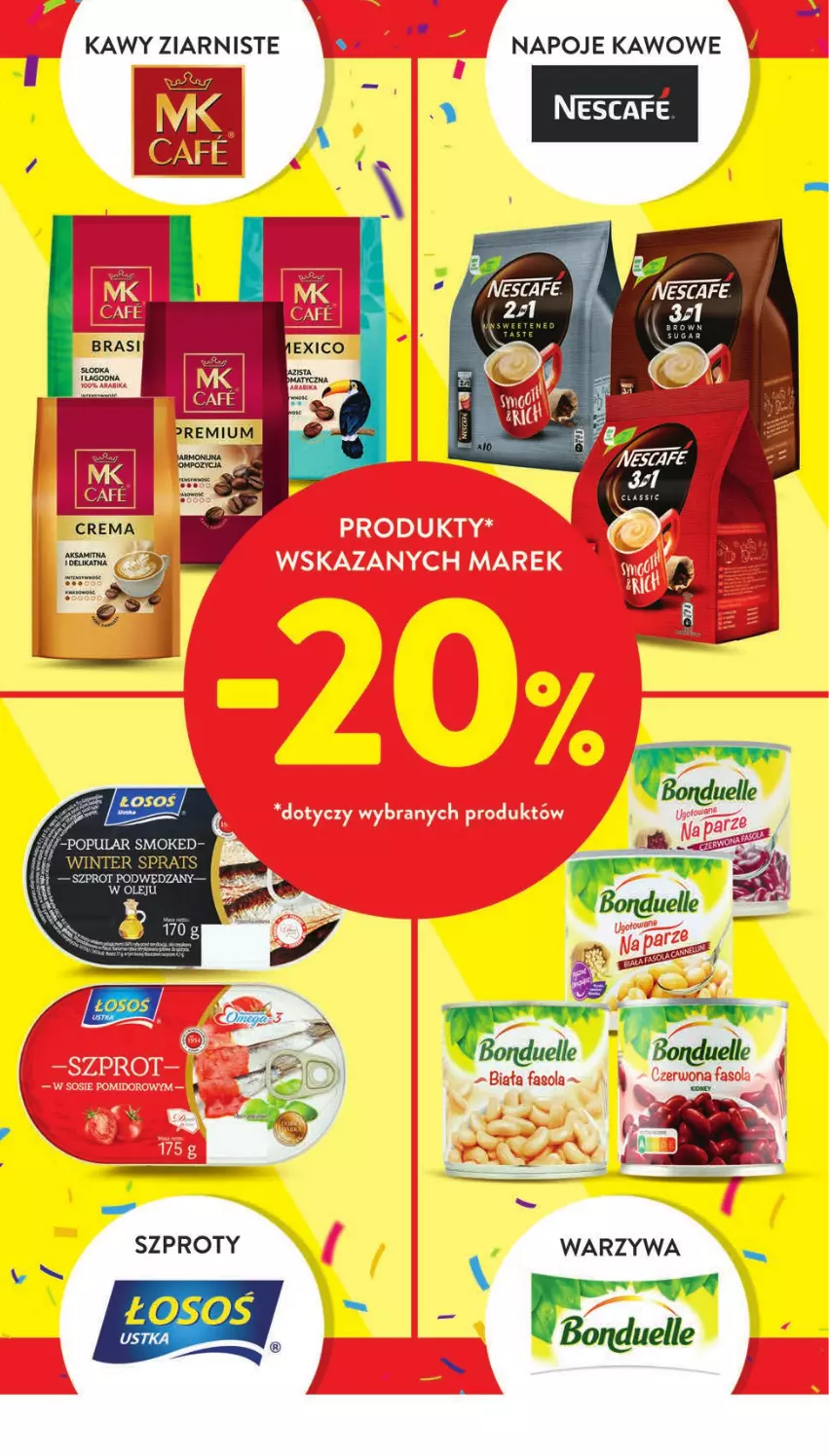 Gazetka promocyjna Intermarche - Gazetka Intermarche - ważna 05.10 do 11.10.2023 - strona 8 - produkty: Bonduelle, Fa, Fasola, Napoje, Szprot, Wałek, Warzywa