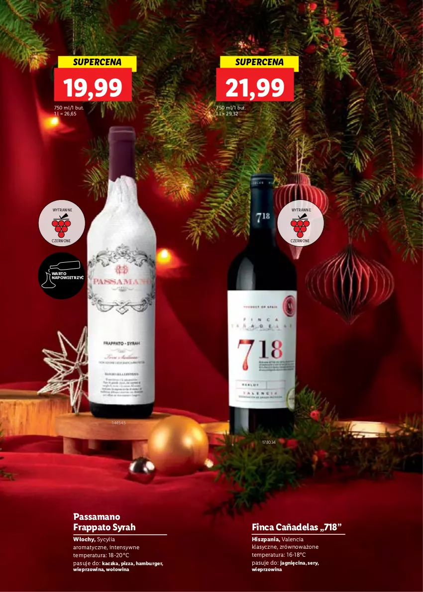 Gazetka promocyjna Lidl - Alkohole - duża gazetka - ważna 08.12 do 26.12.2022 - strona 19 - produkty: Burger, Hamburger, Kaczka, Pizza, Ser, Wieprzowina, Wołowina