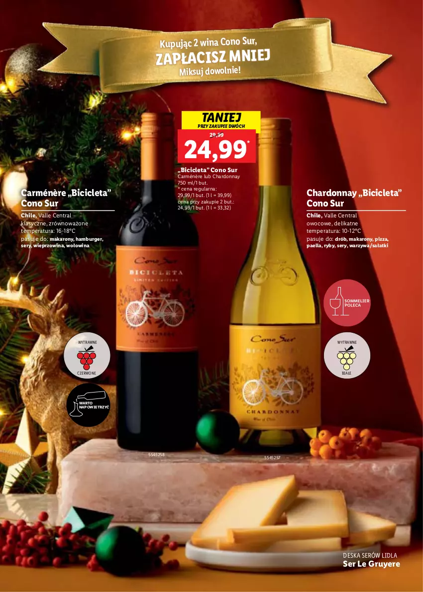 Gazetka promocyjna Lidl - Alkohole - duża gazetka - ważna 08.12 do 26.12.2022 - strona 8 - produkty: BIC, Burger, Chardonnay, Deska serów, Drób, Hamburger, Makaron, Pizza, Sałat, Ser, Warzywa, Wieprzowina, Wołowina