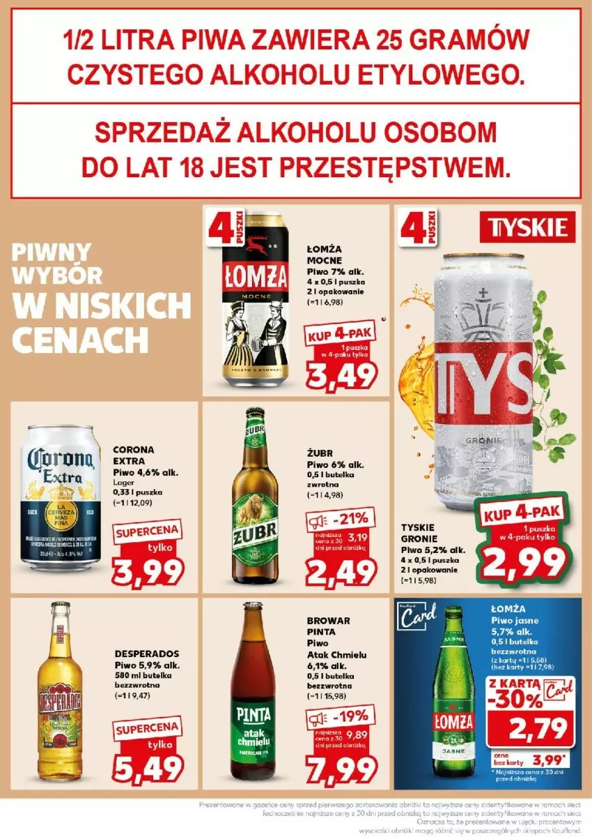 Gazetka promocyjna Kaufland - ważna 25.11 do 27.11.2024 - strona 32 - produkty: Desperados, Gra, Piwa, Piwo, Tyskie