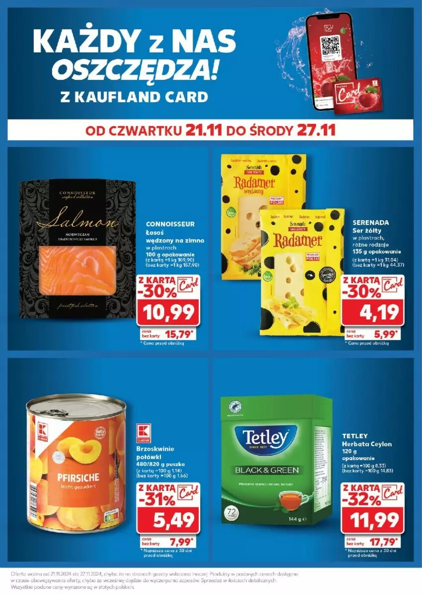 Gazetka promocyjna Kaufland - ważna 25.11 do 27.11.2024 - strona 44 - produkty: Brzoskwinie, Fa, Herbata, Ser, Tetley