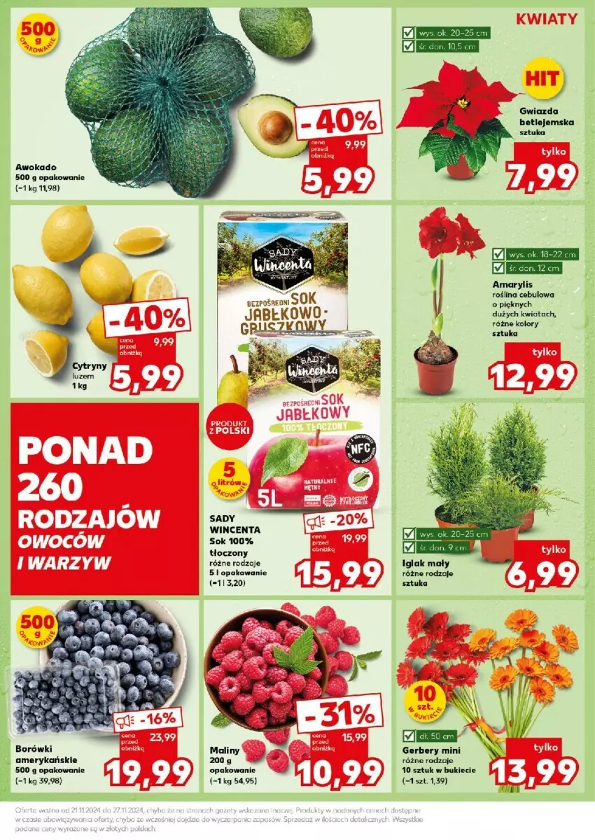 Gazetka promocyjna Kaufland - ważna 25.11 do 27.11.2024 - strona 50 - produkty: Gerber, Gwiazda, Maliny, Sok