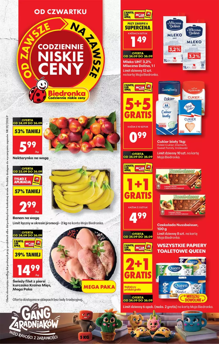 Gazetka promocyjna Biedronka - Od Czwartku - ważna 24.09 do 30.09.2026 - strona 1 - produkty: Filet z piersi kurczaka, Kret, Kurczak
