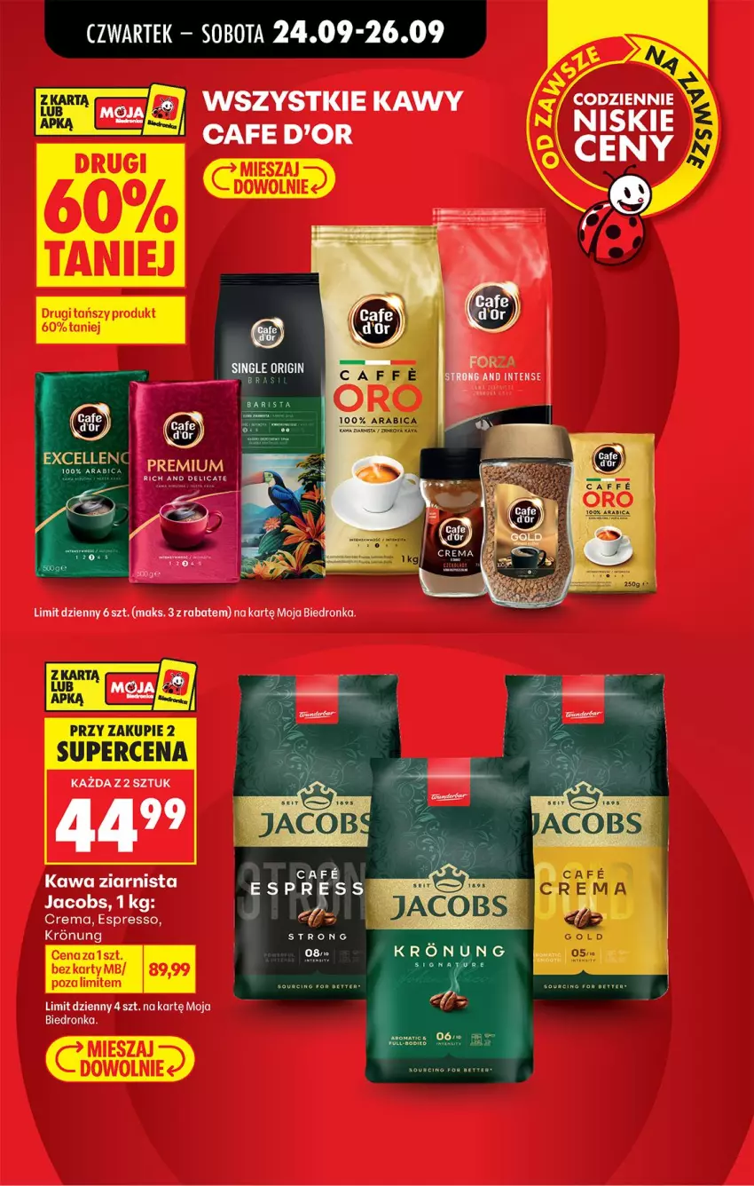 Gazetka promocyjna Biedronka - Od Czwartku - ważna 24.09 do 30.09.2026 - strona 11 - produkty: Jacobs, Kawa, Kawa ziarnista