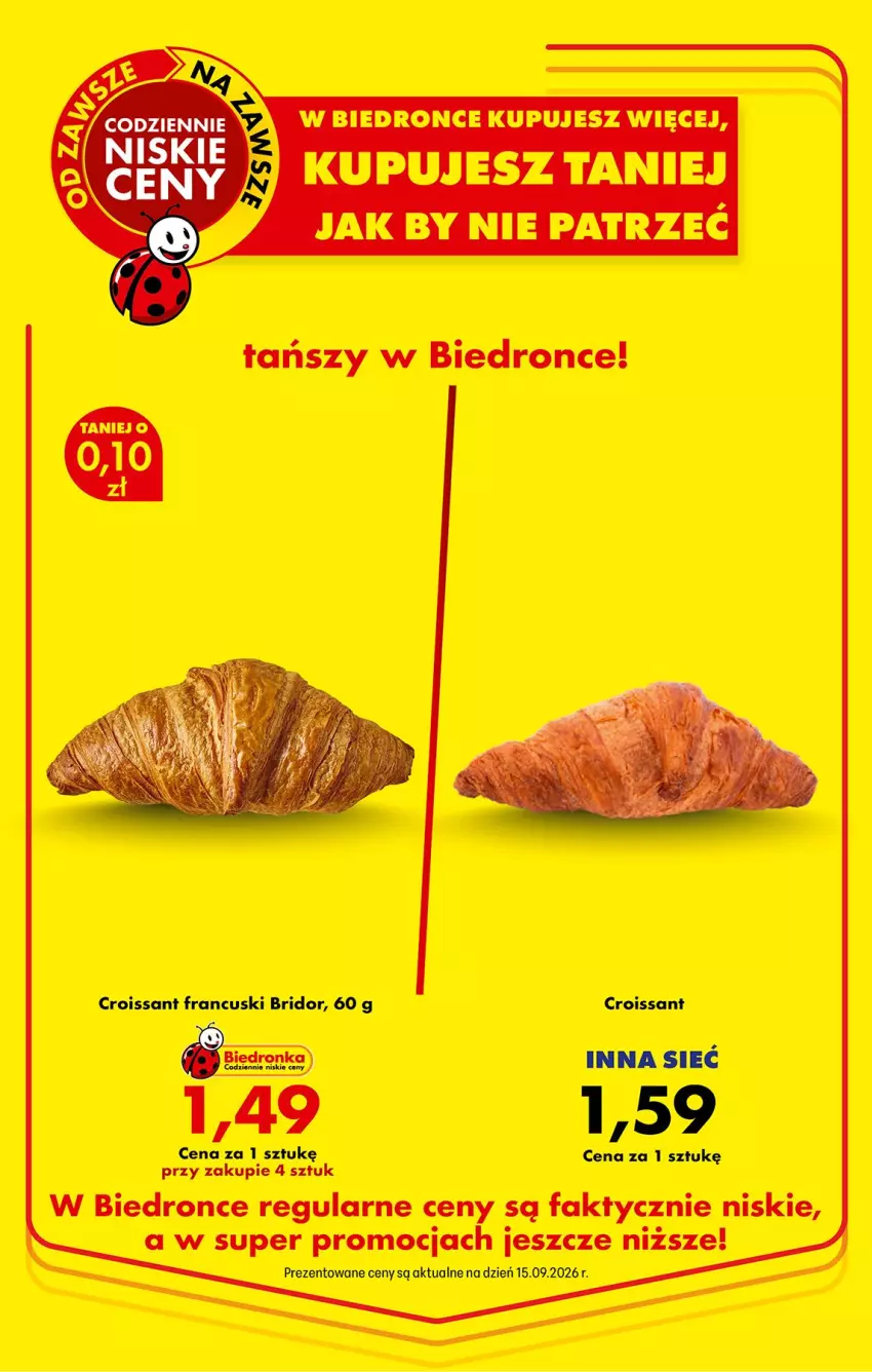 Gazetka promocyjna Biedronka - Od Czwartku - ważna 24.09 do 30.09.2026 - strona 18 - produkty: Croissant, Fa