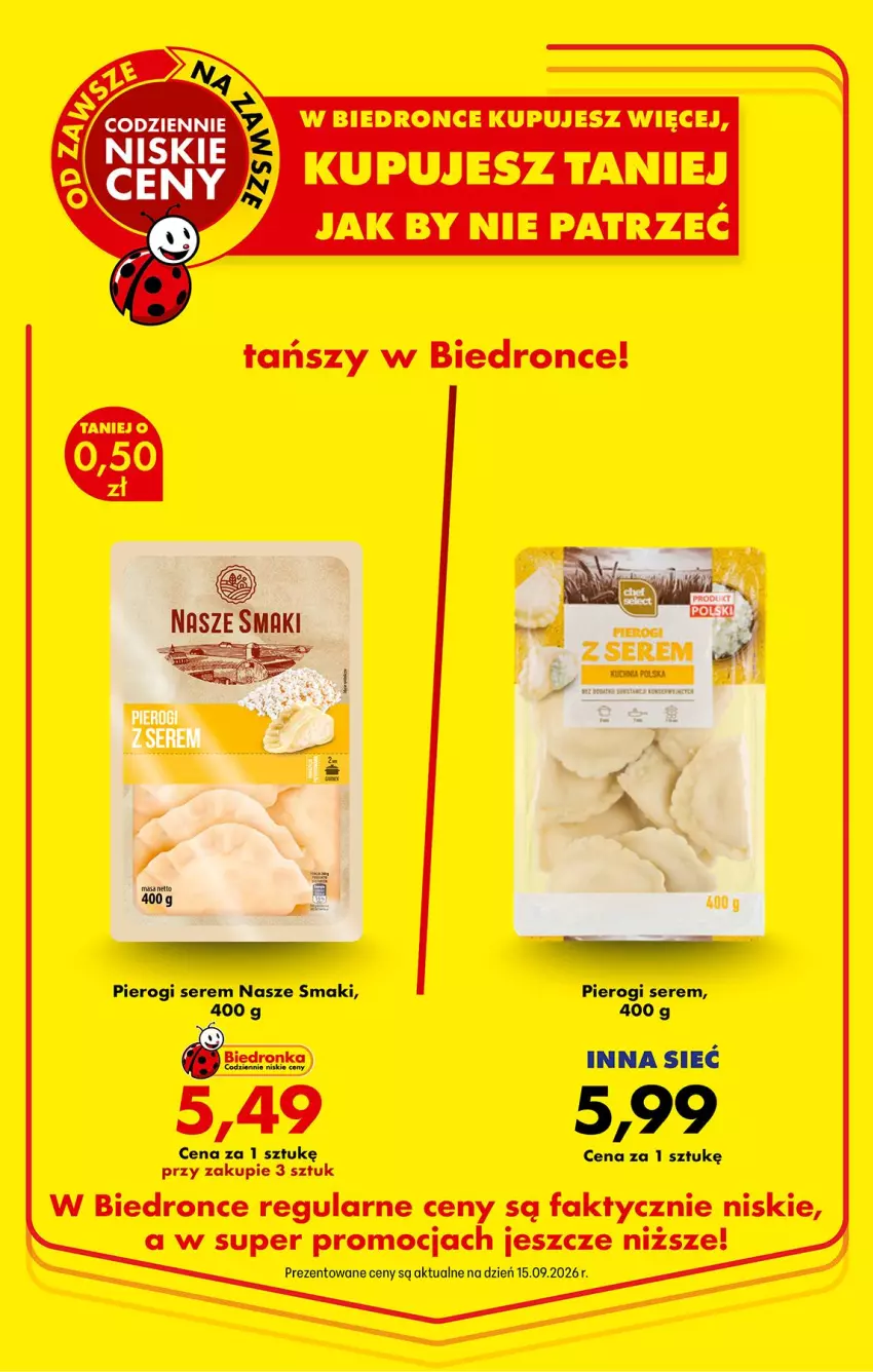 Gazetka promocyjna Biedronka - Od Czwartku - ważna 24.09 do 30.09.2026 - strona 22 - produkty: Fa, Pierogi, Ser