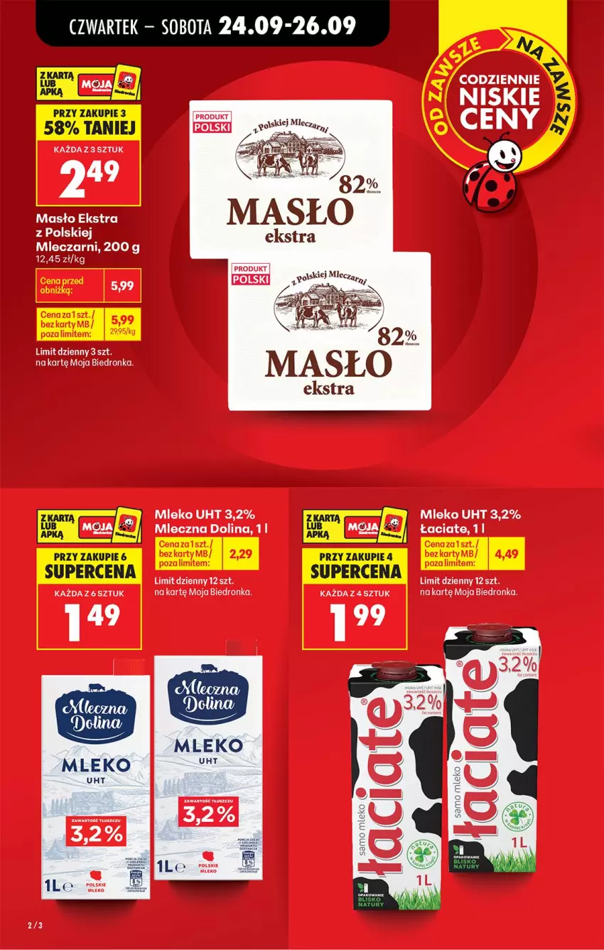Gazetka promocyjna Biedronka - Od Czwartku - ważna 24.09 do 30.09.2026 - strona 3 - produkty: Mleko