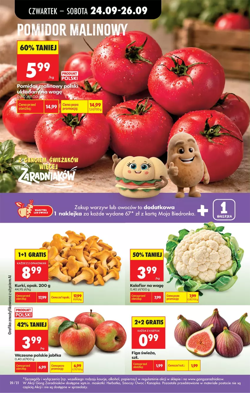 Gazetka promocyjna Biedronka - Od Czwartku - ważna 24.09 do 30.09.2026 - strona 32 - produkty: Gra, Grafika, Jabłka, Kalafior, Klej, Owoce, Papier