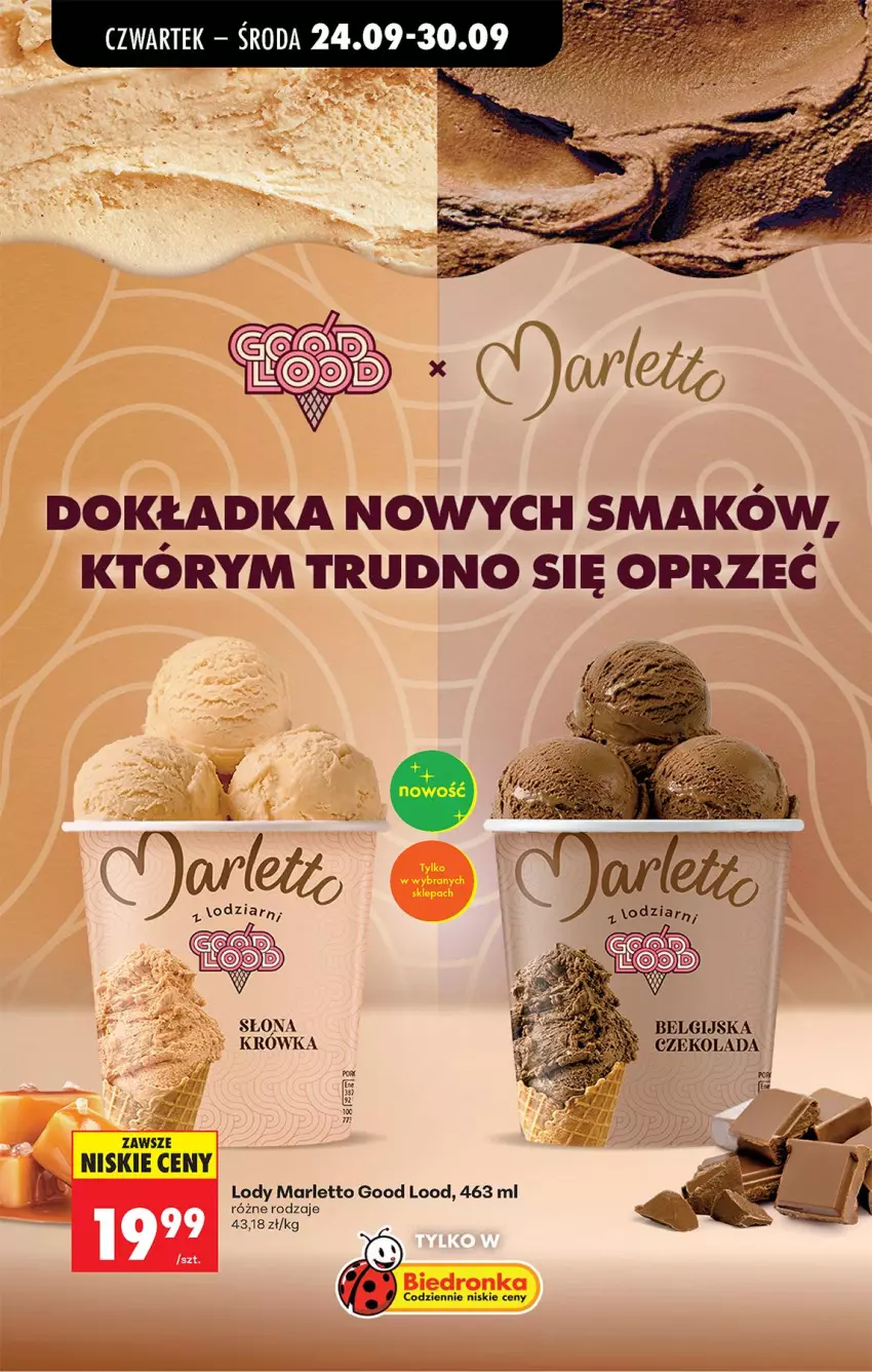Gazetka promocyjna Biedronka - Od Czwartku - ważna 24.09 do 30.09.2026 - strona 64 - produkty: Czekolada, LG, Lody